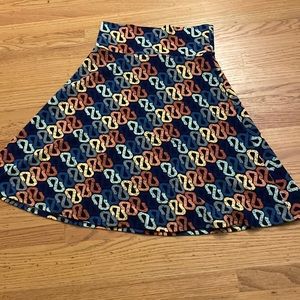 Lularoe a-line midi skirt size large